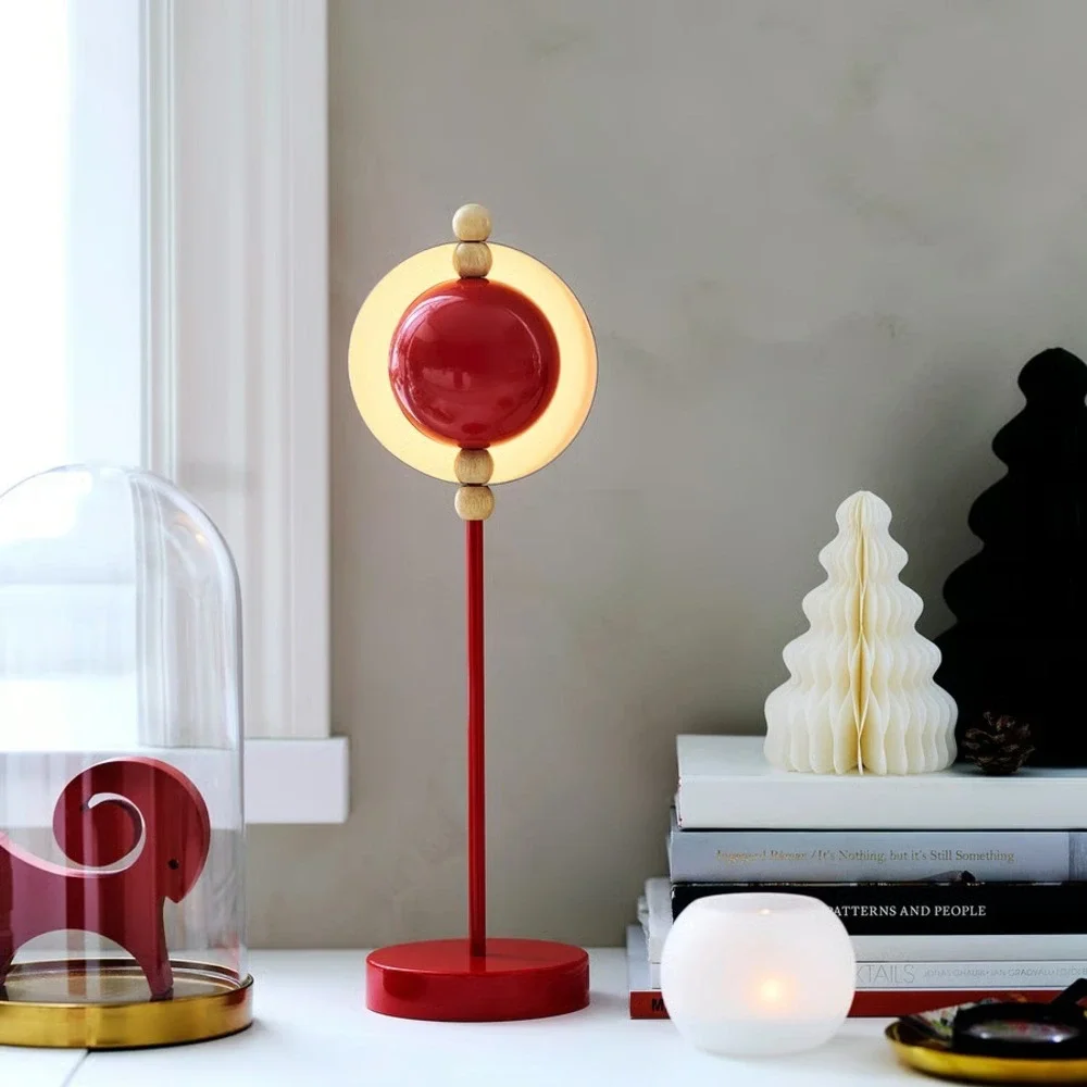 Ikea STRÅLA Strala LED Decorative Table Lamp Metal Battery Operated/Red New